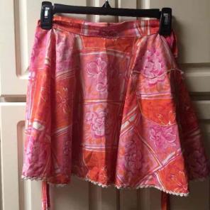 Vintage Orange/Pink Apron