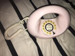 Retro Pink Donut Dial Phone