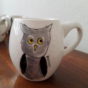 Rae Dunn Halloween Owl Mug