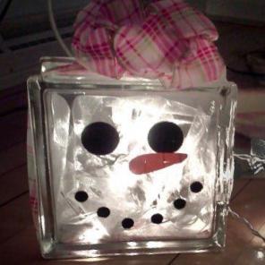2 Decorative Fillable Acrylic Blocks