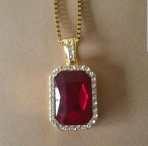 Hip Hop Gold Chain With Rinestone