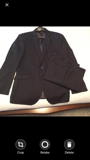Ben Sherman 100% Wool Grey Suit Like New