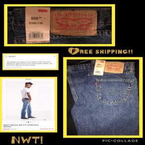 NWT Men's Levi's 505 30x30