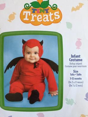 Infant Little Devil Costume Size 6-9 Mo