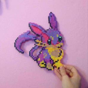 Perler bead Eevee/Purrlion Pokemon