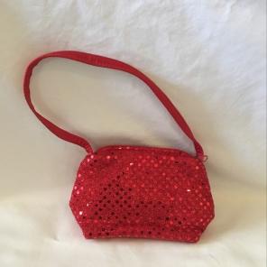 Small Red Sparkly Purse