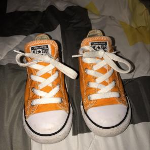 Orange Converse