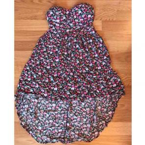 Floral Strapless Dress