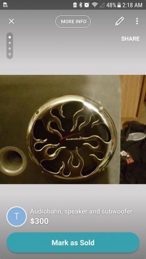 Audiobahn 12' speaker and subwoofer with