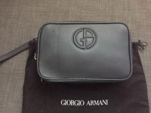 Giorgio Armani Men's Money Bag Navy Blue