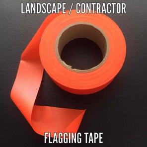 Neon Orange Flagging Tape Barricade
