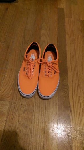 Orange vans mint condition never worn !