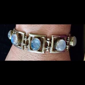 Moonstone sterling silver bracelet
