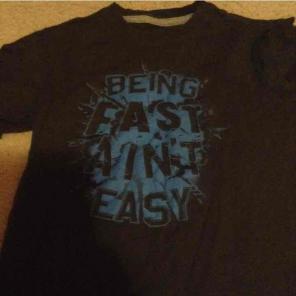 Blue Nike shirt