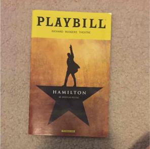 Hamilton Playbill