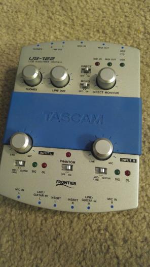 Tascam us-122 usb audio interface