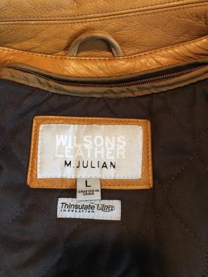 Wilson leather Men's Jacket Flaw Large