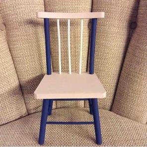 Nautical shabby chic baby shower chair