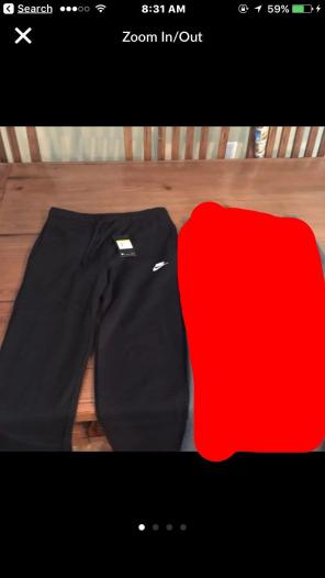 BLACK Men's Nike Sweat Pants Size Small