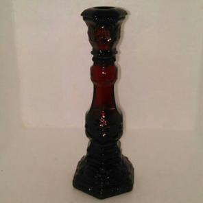Avon cape cod ruby red tall candle stick