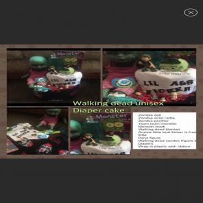 Walking Dead Diaper Cake