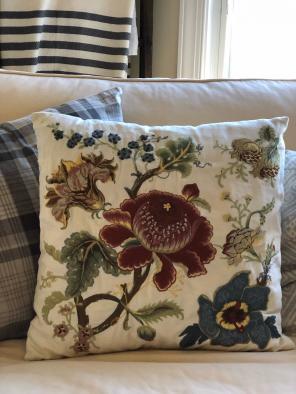 Pottery Barn Embroidered Pillow Cover