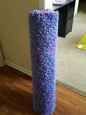 Girls shaggy rug