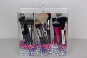 Acrylic Makeup Brush Holder w/ Lid