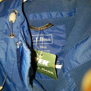 New LL bean tek rain jacket Ltall