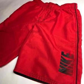 Nike red embroidered bathing suit