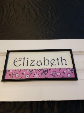 Personalized Picture Frame "Elizabeth"