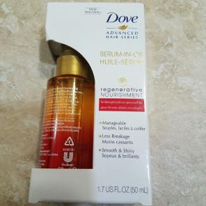 Dove serum-in-oil damage hair treatment