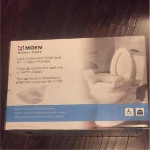 Locking Elevated Toilet Seat