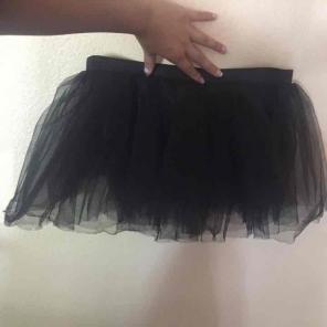 Black tutu rave costume