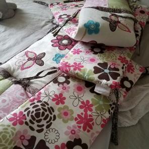 Crib bumper and skirt