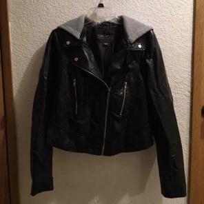 Forever 21 jacket faux leather xl