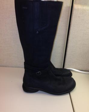 Merrill Slate Leather Long Boots