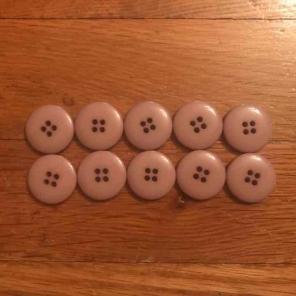 Lot of 10 Taupe Buttons