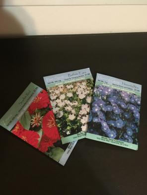 3 Flower Seeds Packages