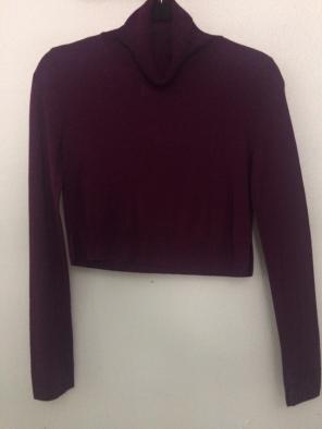 BCBG MAX AZRIA Maroon Turtleneck