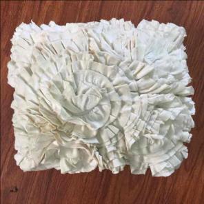 Medium sized ruffle pillow