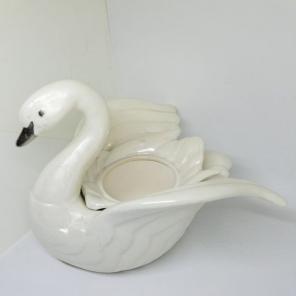 Atlantic Mold Co Ceramic Swan Planter