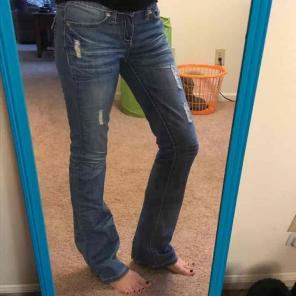 Wide leg size 0 YMI jeans