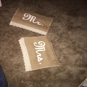 Mr. & Mrs. Chair Signs