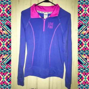 Women's XS VS PINK Half Zip