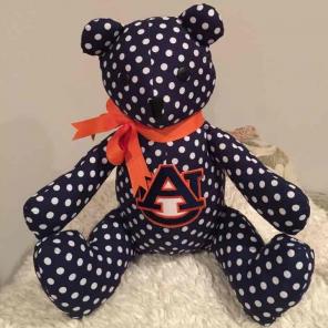 Custom Made Auburn "War Eagle" Bear