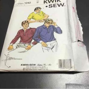 Kwik Sew Pattern # 1242 Mens' Shirt