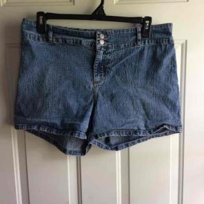 Large Motherhood Maternity Jean Shorts