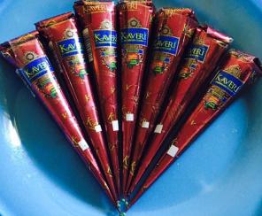 7 Cones Brown Henna/mehendhi Tattoo Ink