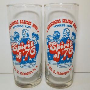 2 Bookbinders Seafood Cocktail Glasses